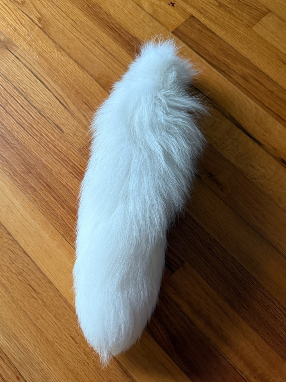 White Faux Fur Tail Accessory for festival wear